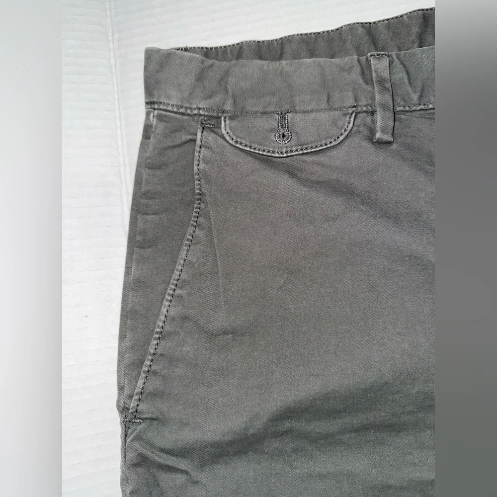 Banana Republic Men’s Gray Flat Front Chino Shorts Size 36 Live-In Short Casual
